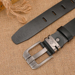 Genuine Leather Belts Cowboy Style Belts for Men High Quality Buckle Belts