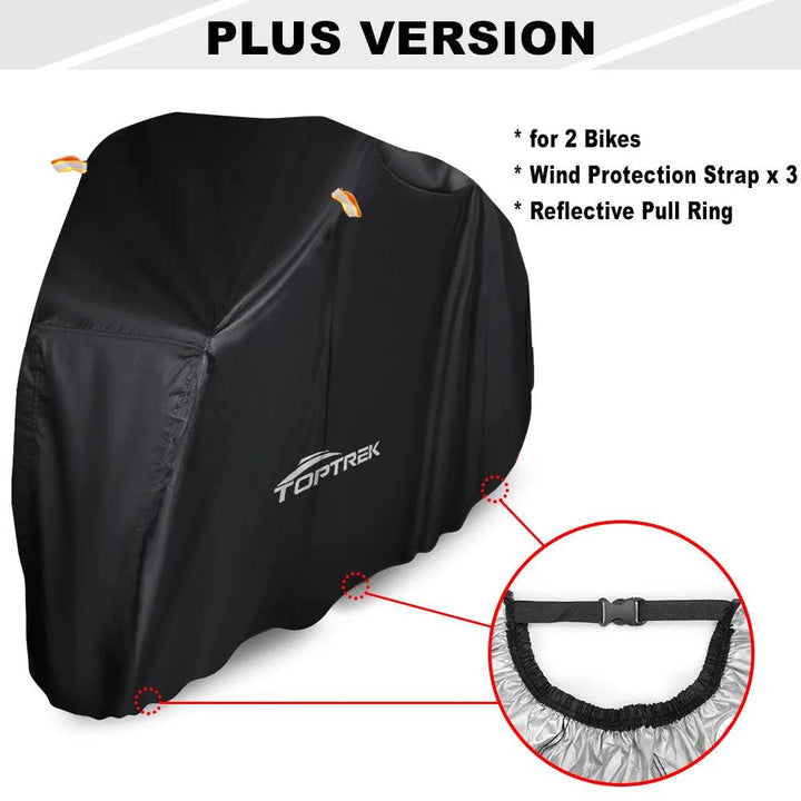 Toptrek Bike Cover Waterproof Bicycle Cover Outdoor Storage for Bicycles