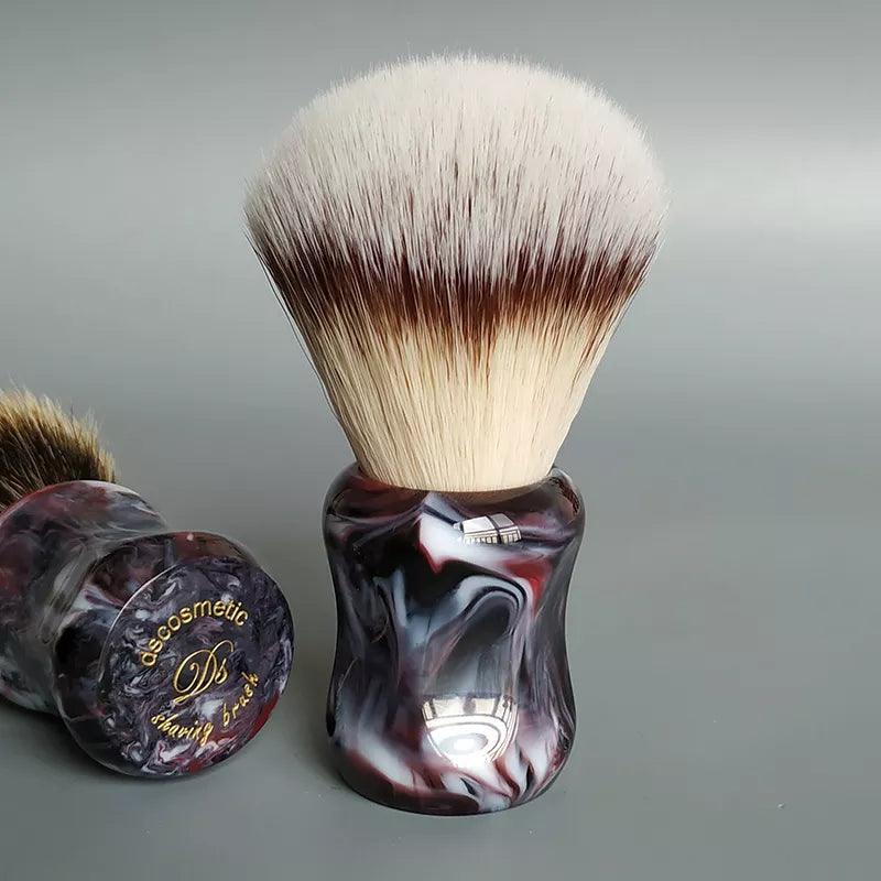 "Synthetic hair shaving brush" "Resin handle shave brush" "Handmade shave brush"