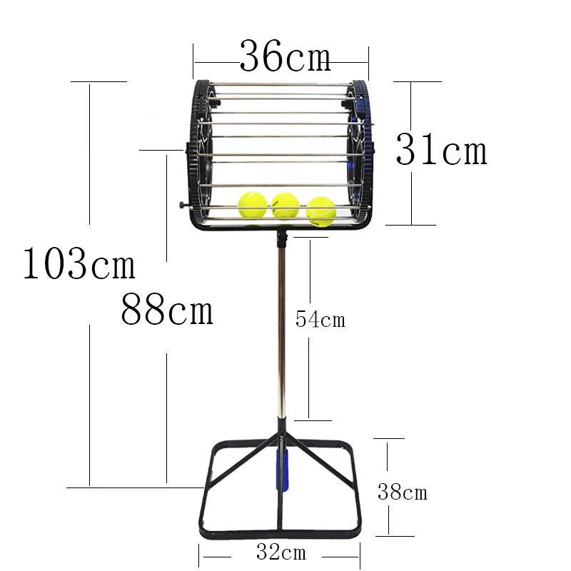 Tennis Trainer Ball Picker High-Capacity Ball Retriever Portable Storage Holder for Tennis Balls