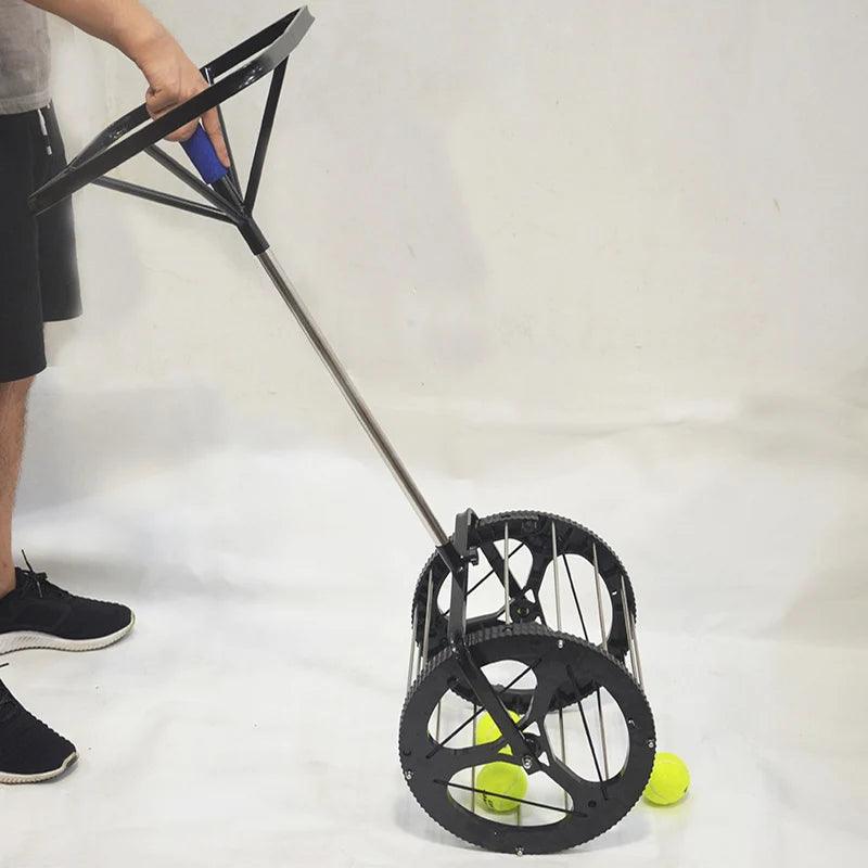 Tennis Trainer Ball Picker High-Capacity Ball Retriever Portable Storage Holder for Tennis Balls