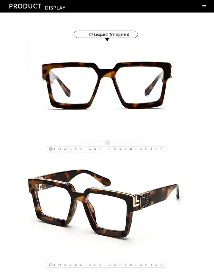 Sunglasses Men & Women, Fashion Thick Frame Glasses