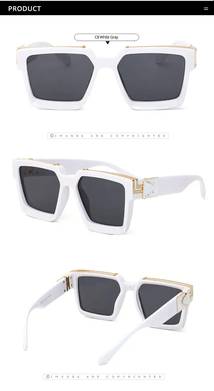 Sunglasses Men & Women, Fashion Thick Frame Glasses