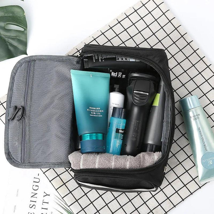 Men's Travel Toiletry Bag. Portable Toiletry Organizer. Cosmetic Bag