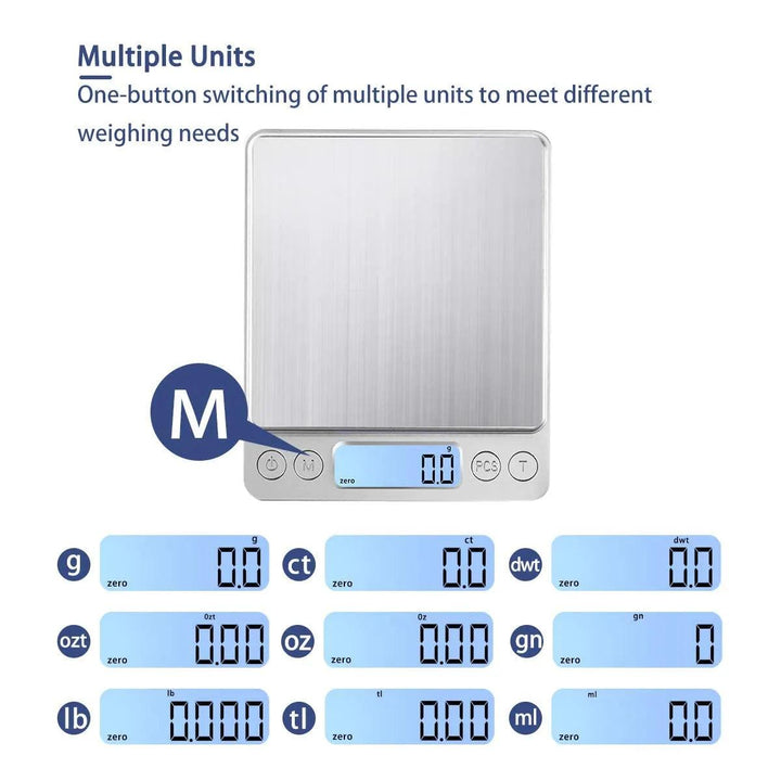 Digital Jewelry Scale, Precision Food Scale, Portable Gram Scale