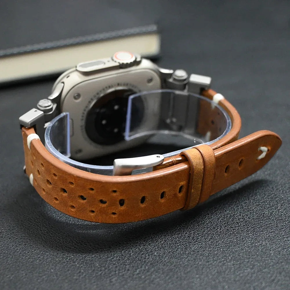 Genuine Leather Apple Watch Band Premium Leather Watch Strap High-Quality Apple Watch Band