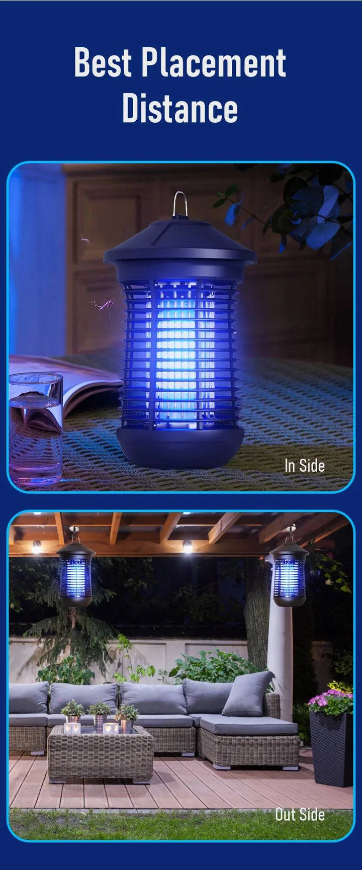 Mosquito Killer, Trap for  Flies, Insect Killer, Bug Zapper - Calibra OneZero