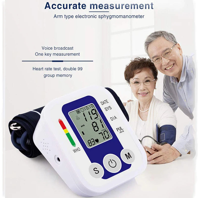 Automatic Blood Pressure Monitor Digital Arm Health Care