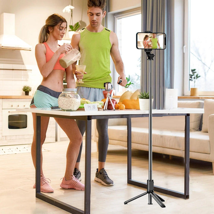 Selfie Stick Tripod, Wireless Remote Extendable Phone Holder