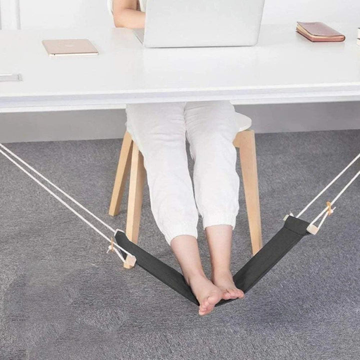 "Portable folding office footrest" "Under desk hammock" "Car seat footrest"