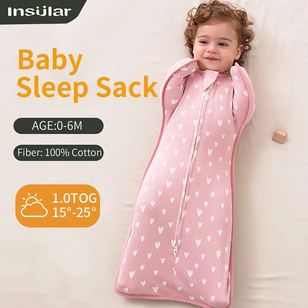 Baby Sleeping Bag Newborn Baby Swaddle Summer Cotton Sleep Sack