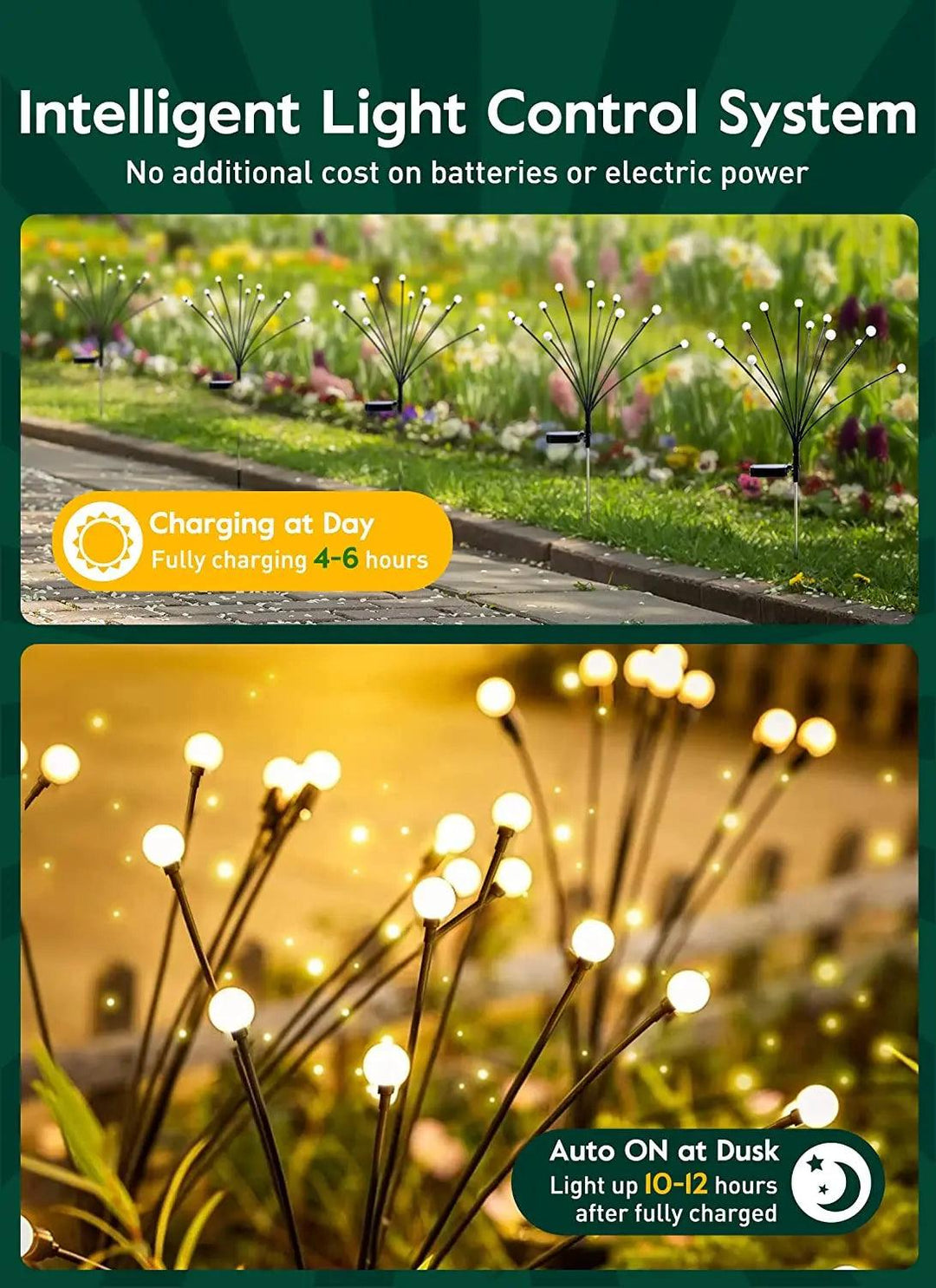 "Solar garden lights" "Warm white solar lights" "Outdoor solar lights"