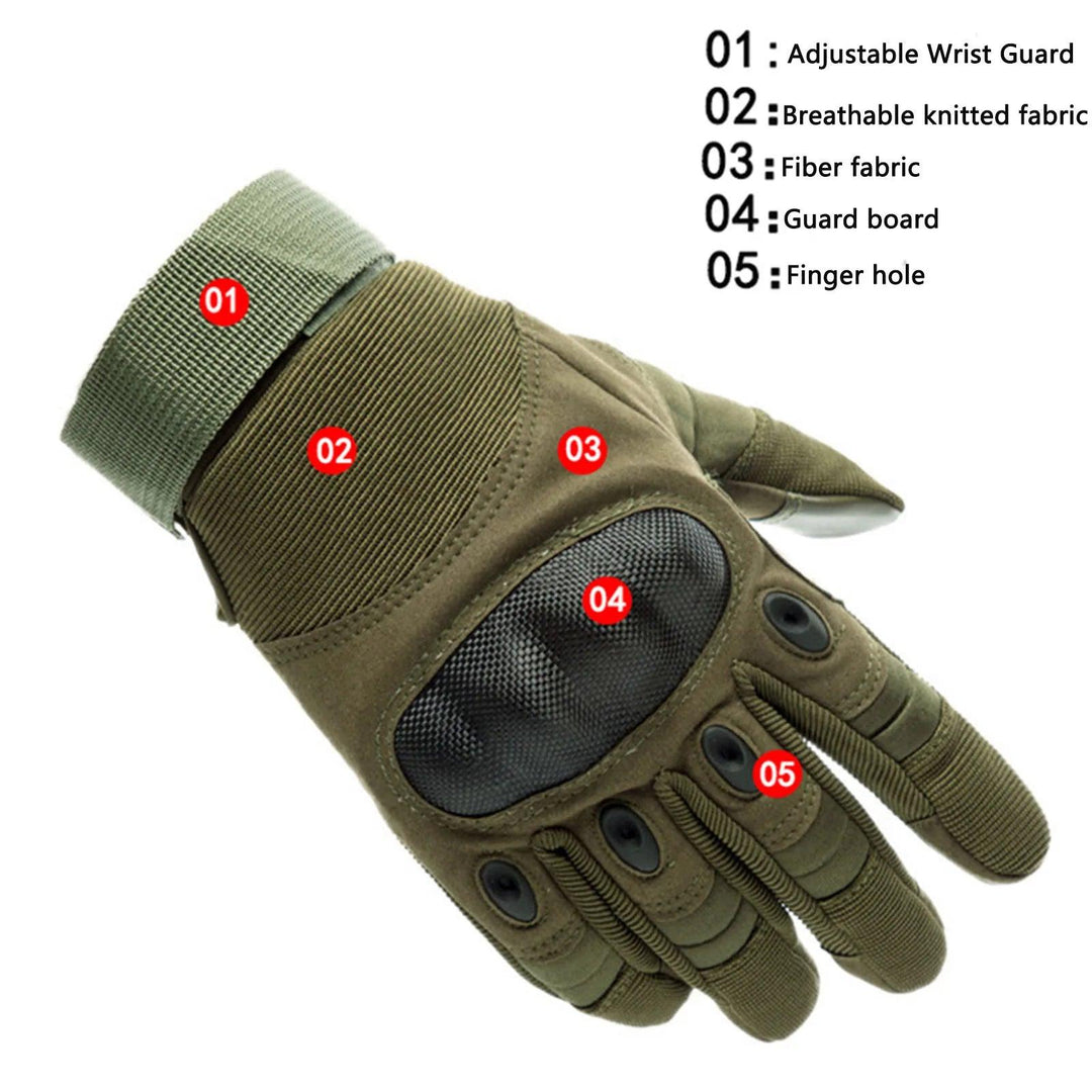 Motorcycle Army Fan Gloves, Tactical  Cycling Training Non-slip Fitness Gloves