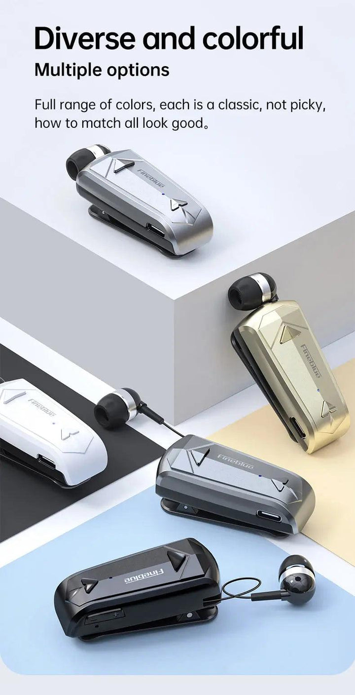 Wireless Earphone Bluetooth, Earphone Retractable Headset