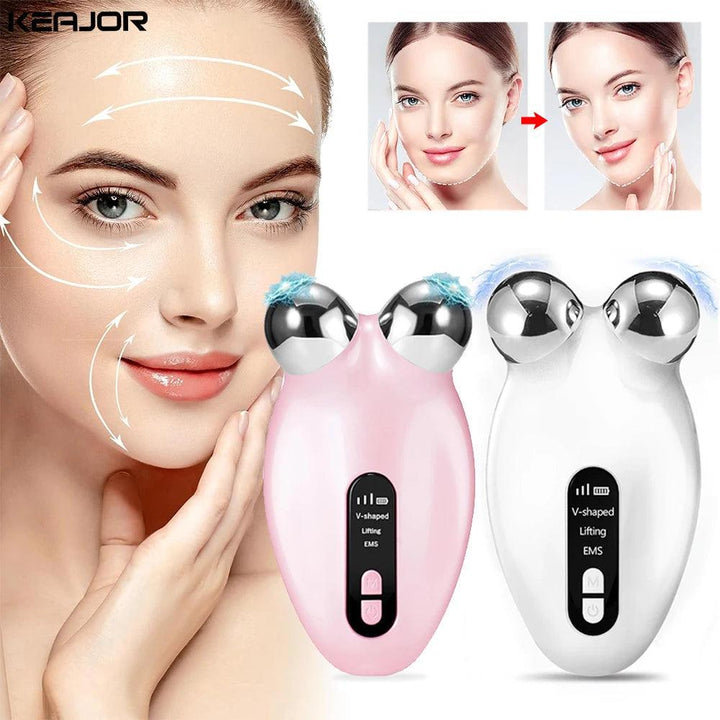 Facial Massager Microcurrent Roller Skin Tightening Device