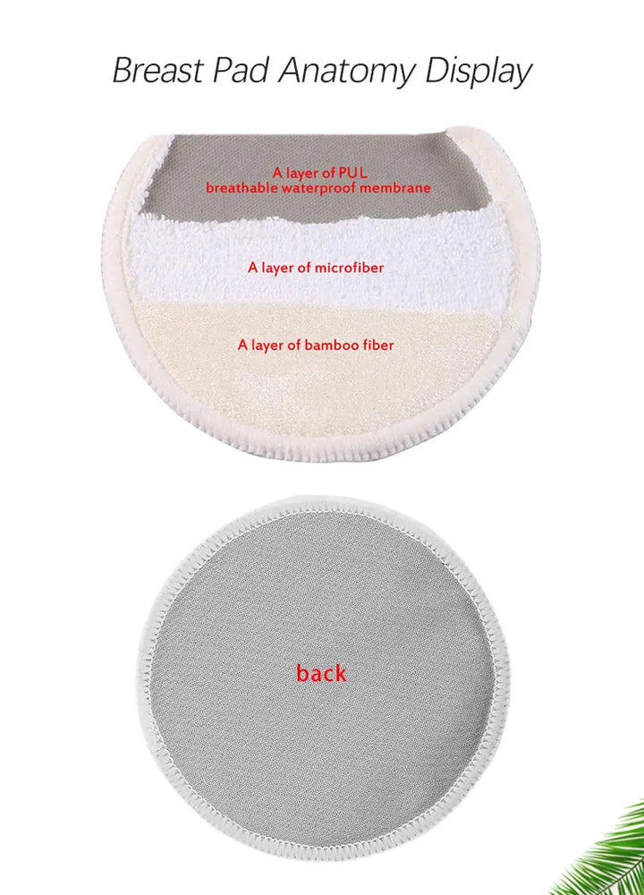 Organic Washable Breast Pads Reusable Nipple Covers Eco-friendly Maternity Essential