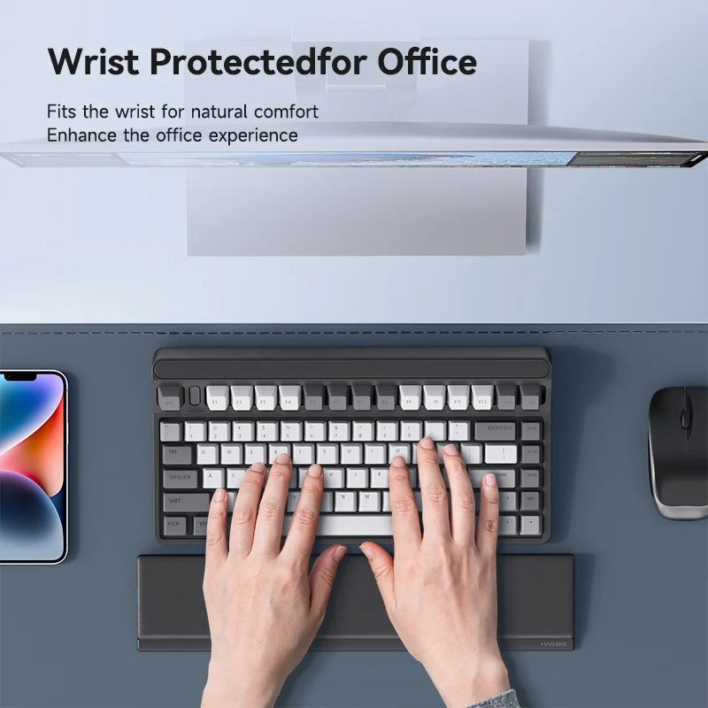 Keyboard Wrist Rest Pad Ergonomic Memory Foam Support Pain Relief for Office