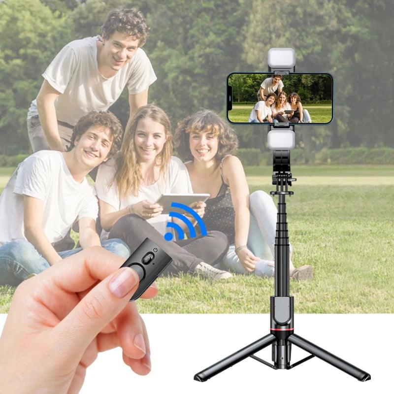 Selfie Stick with Tripod Phone Remote Fill Lights