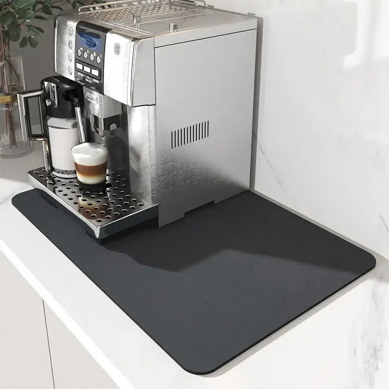 Kitchen mat quick dry, antiskid, rectangle, diatom mud, under coffee maker, modern style, eco-friendly, table decoration.