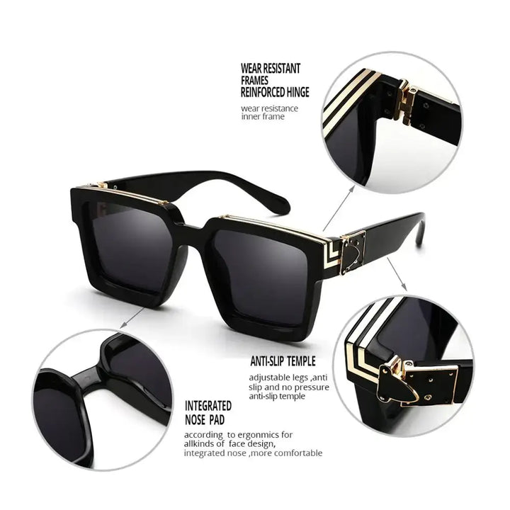 Sunglasses Men & Women , Sunglasses Thick Frame UV400