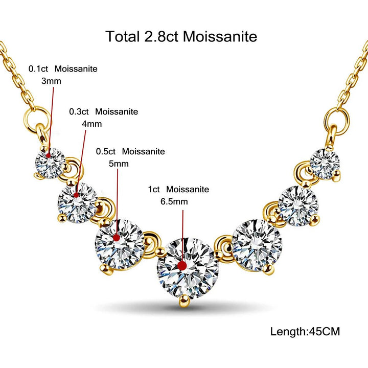 2.8ct moissanite necklace