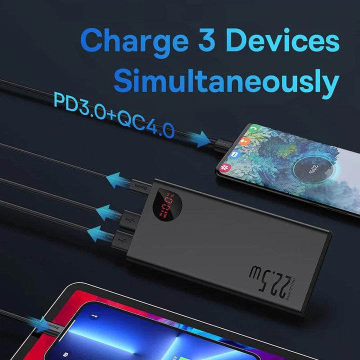 Power Bank" "10000mAh portable battery charger" "22.5W PD fast charging"