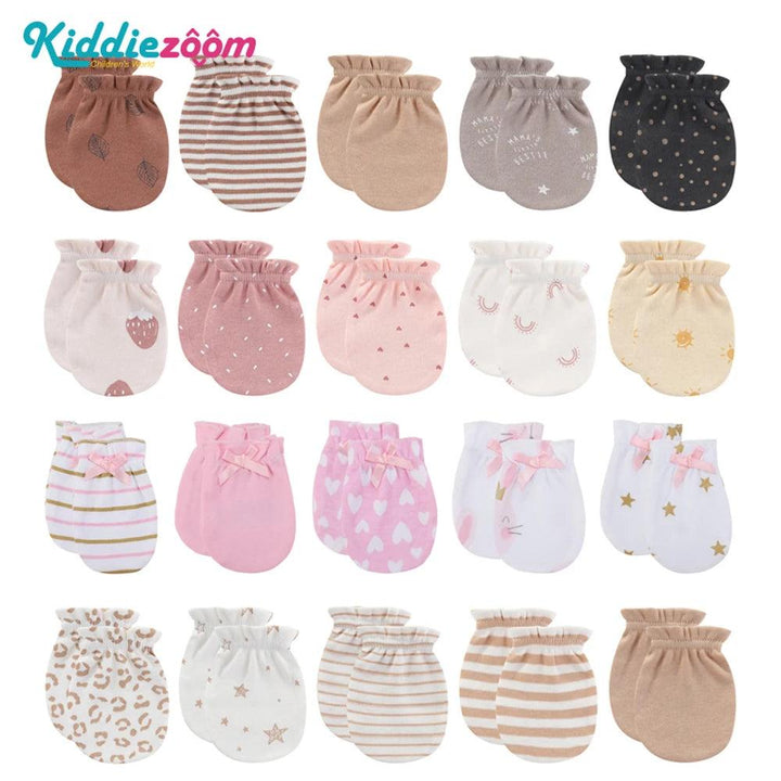 Newborn Baby Gloves Cotton Infant Mittens Baby Accessories Set