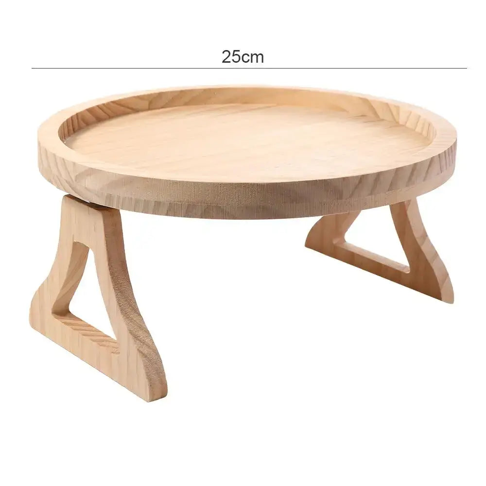 Sofa Tray Table, Sofa Armrest Clip-On Tray, Natural Bamboo Sofa Tray, Practical TV Snack Tray