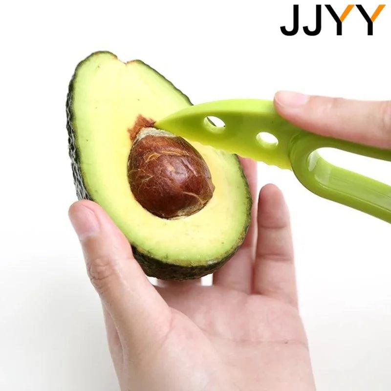 Non-Toxic 3-in-1 Avocado Slicer Knife: Efficient Fruit Peeler and Pulp Separator - Essential Kitchen Tool