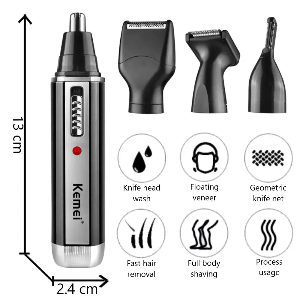 "Rechargeable nose trimmer"