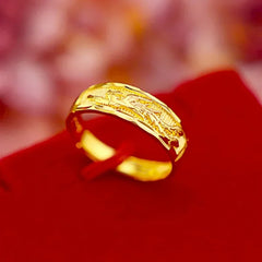 Pure 999 Gold Rings Starry Design Gold Rings High-Quality Gold Jewelry