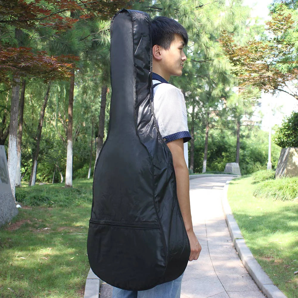 Portable Acoustic Guitar Bag, Soft Case with Shoulder Strap, Guitar Parts & Accessories