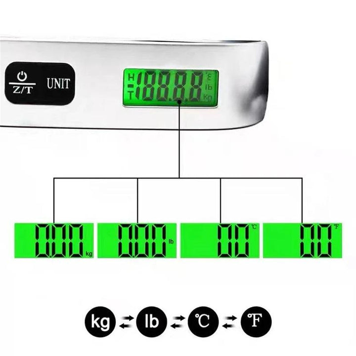 Digital Luggage Scale, Portable Suitcase, Weighing Device, Compact Travel Scale