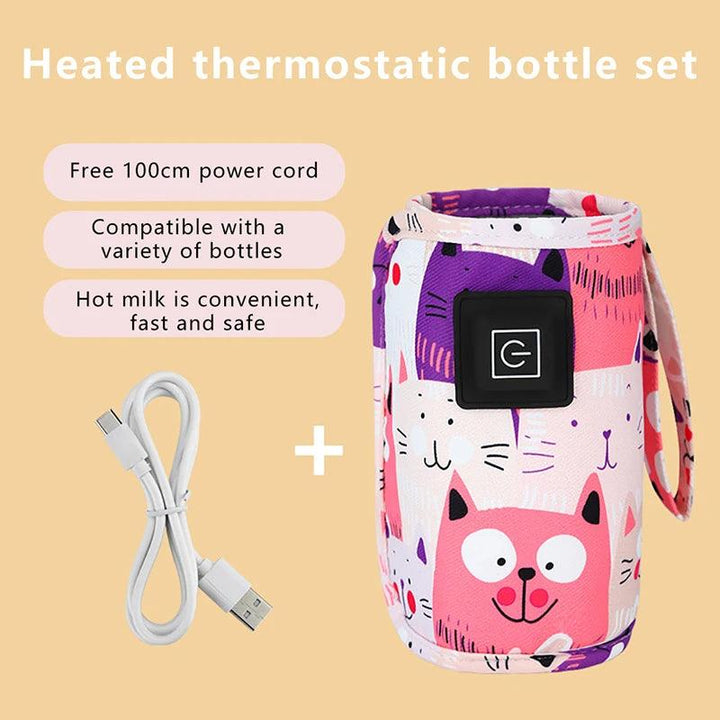 Milk Water Warmer, Travel Stroller Insulated Bag, Portable Feeding Warmer