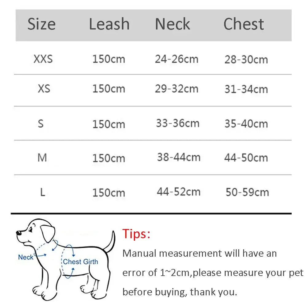 Cat Harness and Leash Set Adjustable Dog Harness Vest Pet Leash for Small Dogs