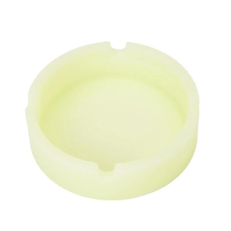 Silicone Gel Ashtray, Fluorescent Ashtray, Circular Cigarette Case