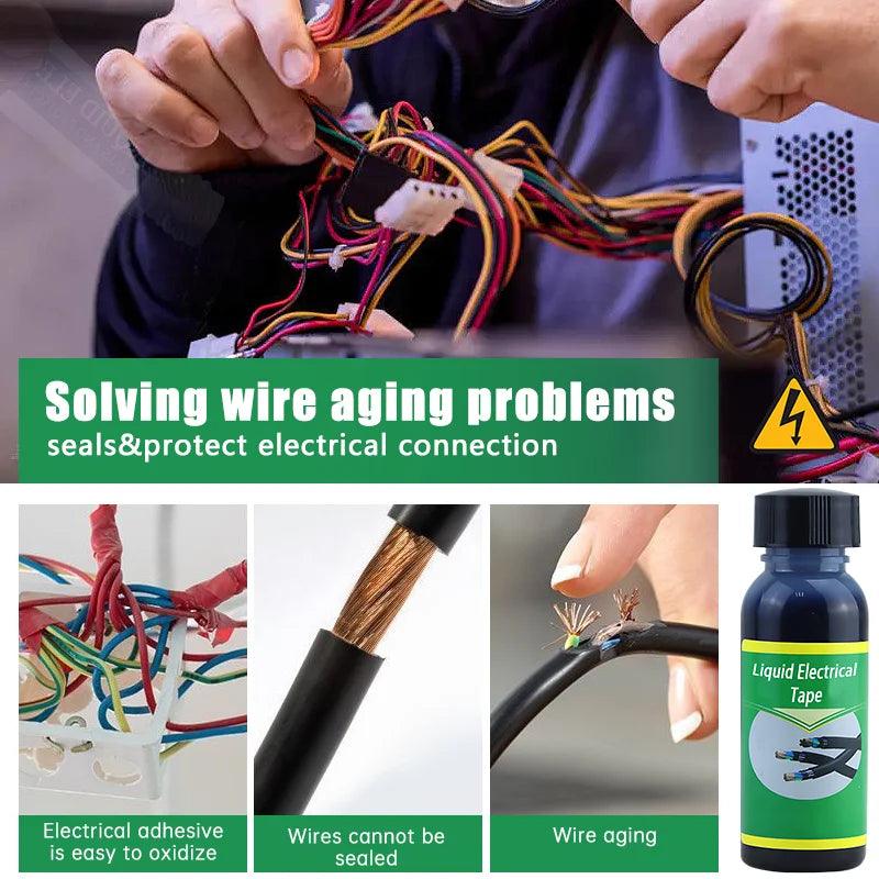 "Waterproof liquid electrical tape" "Wire cable insulation repair" "Electrical insulation coating"