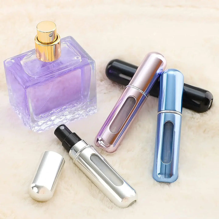 Perfume Atomizer, Travel Spray Bottle, Refillable Mini Container