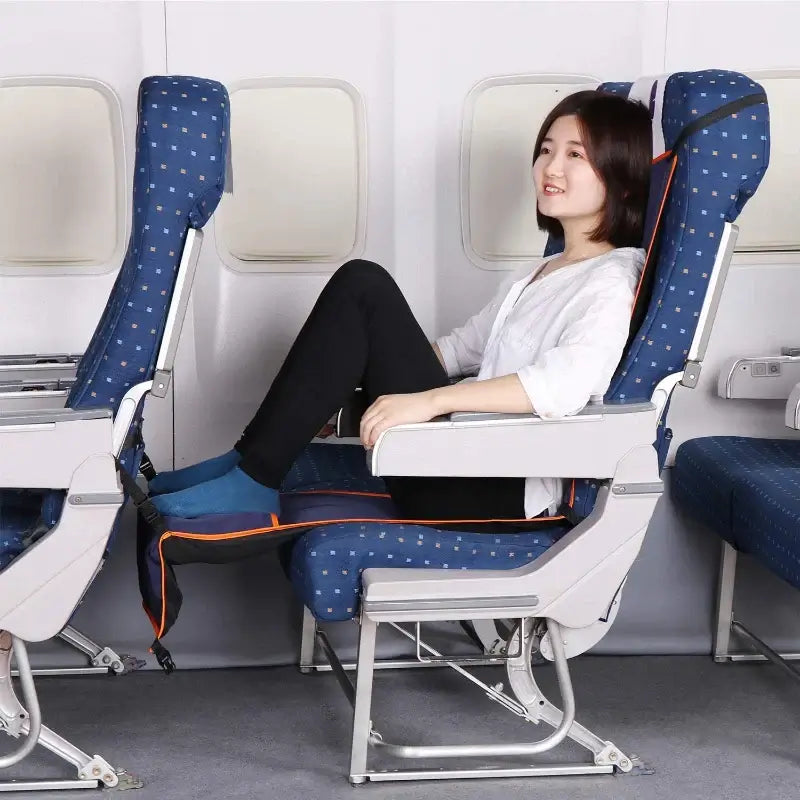 Adjustable Footrest  Inflatable Pillow for Travel Airplane Footrest