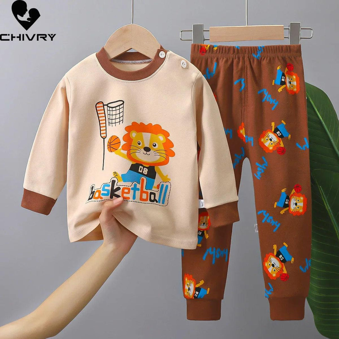 Kids Pajamas Cartoon Dinosaur Toddler Clothing Sets