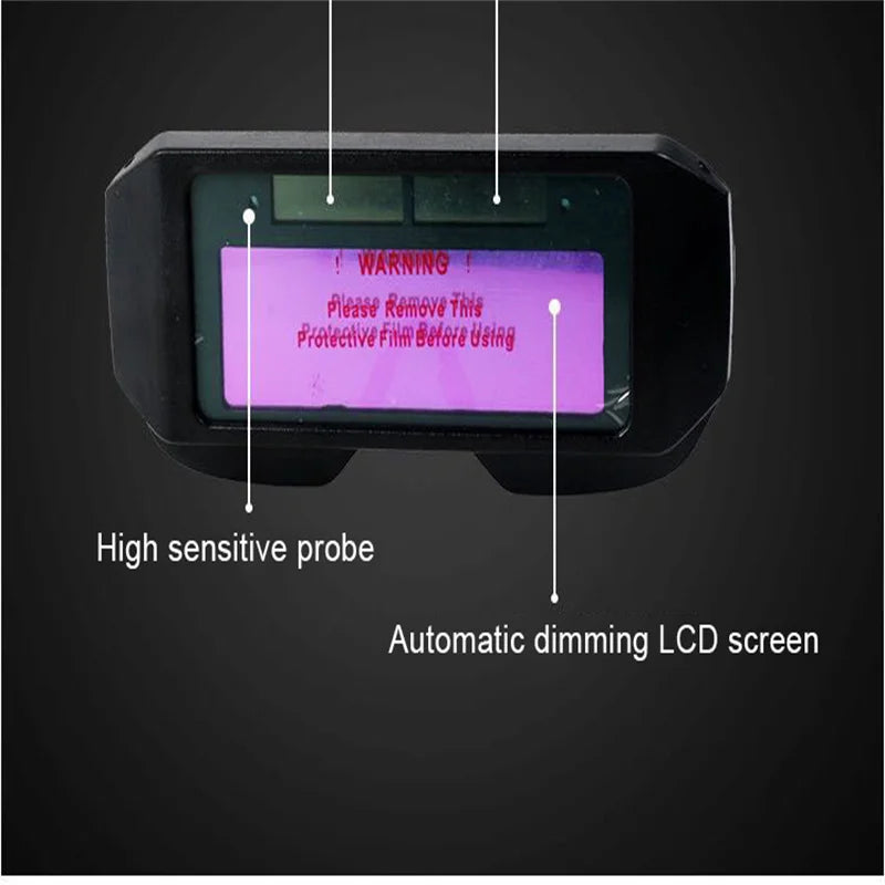 Automatic dimming welding glasses