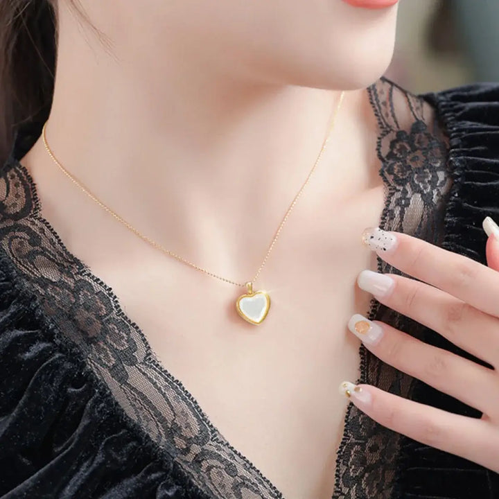 Gold 18k Natural Agate Necklace For Women