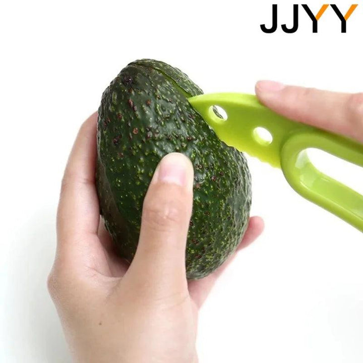 Non-Toxic 3-in-1 Avocado Slicer Knife: Efficient Fruit Peeler and Pulp Separator - Essential Kitchen Tool