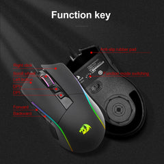 Gaming Mouse Lonewolf G105 RGB USB Wired Mouse 8000 DPI Programmable