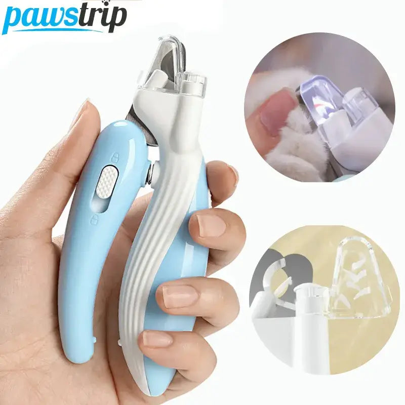 Pet Nail Clippers with LED Light Pet Claw Grooming Scissors Pet Nail Trimmer for Dogs and Cats