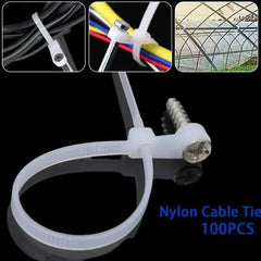 Nylon Cable Ties Adjustable Self-locking Cord Ties Wire Management