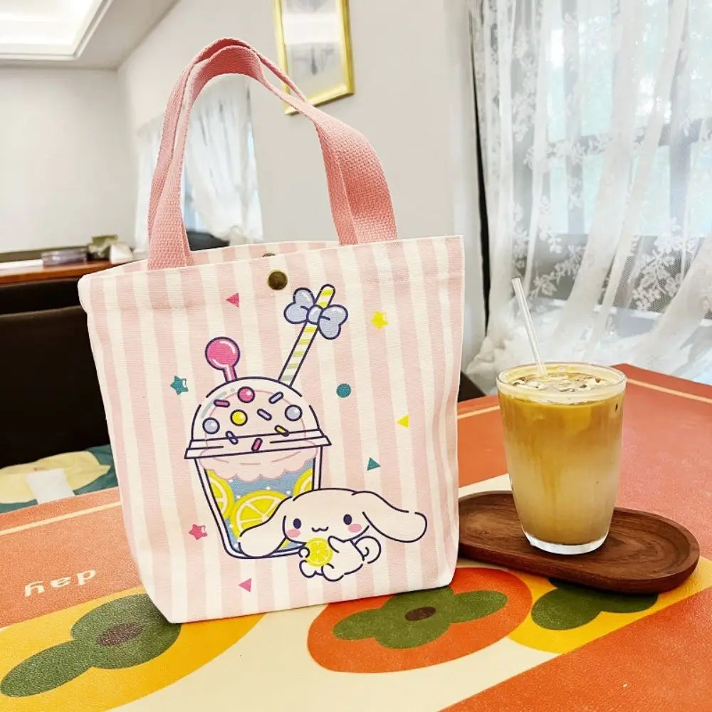My Melody Canvas Bag Kawaii Shoulder Bag Anime-Inspired Tote