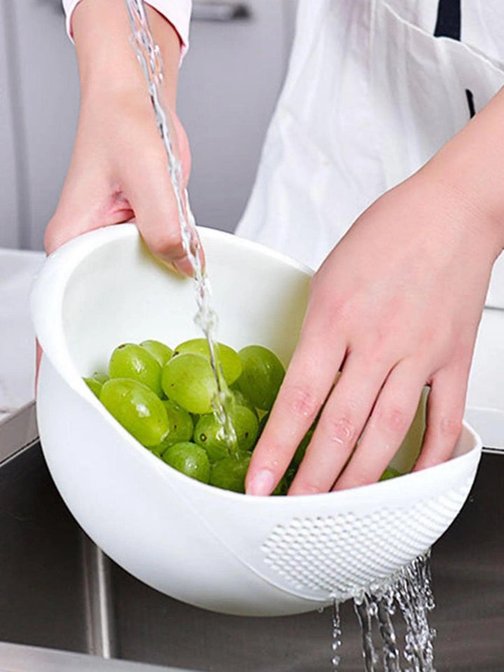 Kitchen Rice Washing Strainer: Colander Basket for Fruits & Vegetables