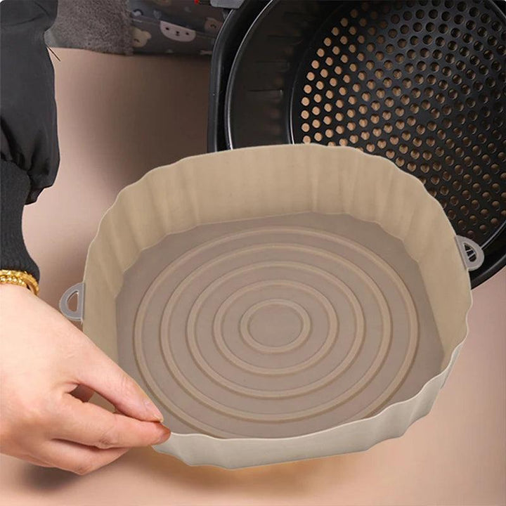 Reusable Air Fryer Silicone Pot, Non-Stick Cooking Accessories, Heat-Resistant Kitchenware