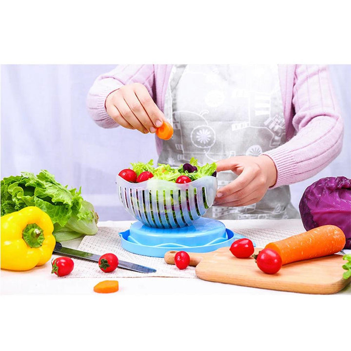 Salad Cutter Bowl, Vegetable Chopping Bowl, Multi-Functional Kitchen Tool